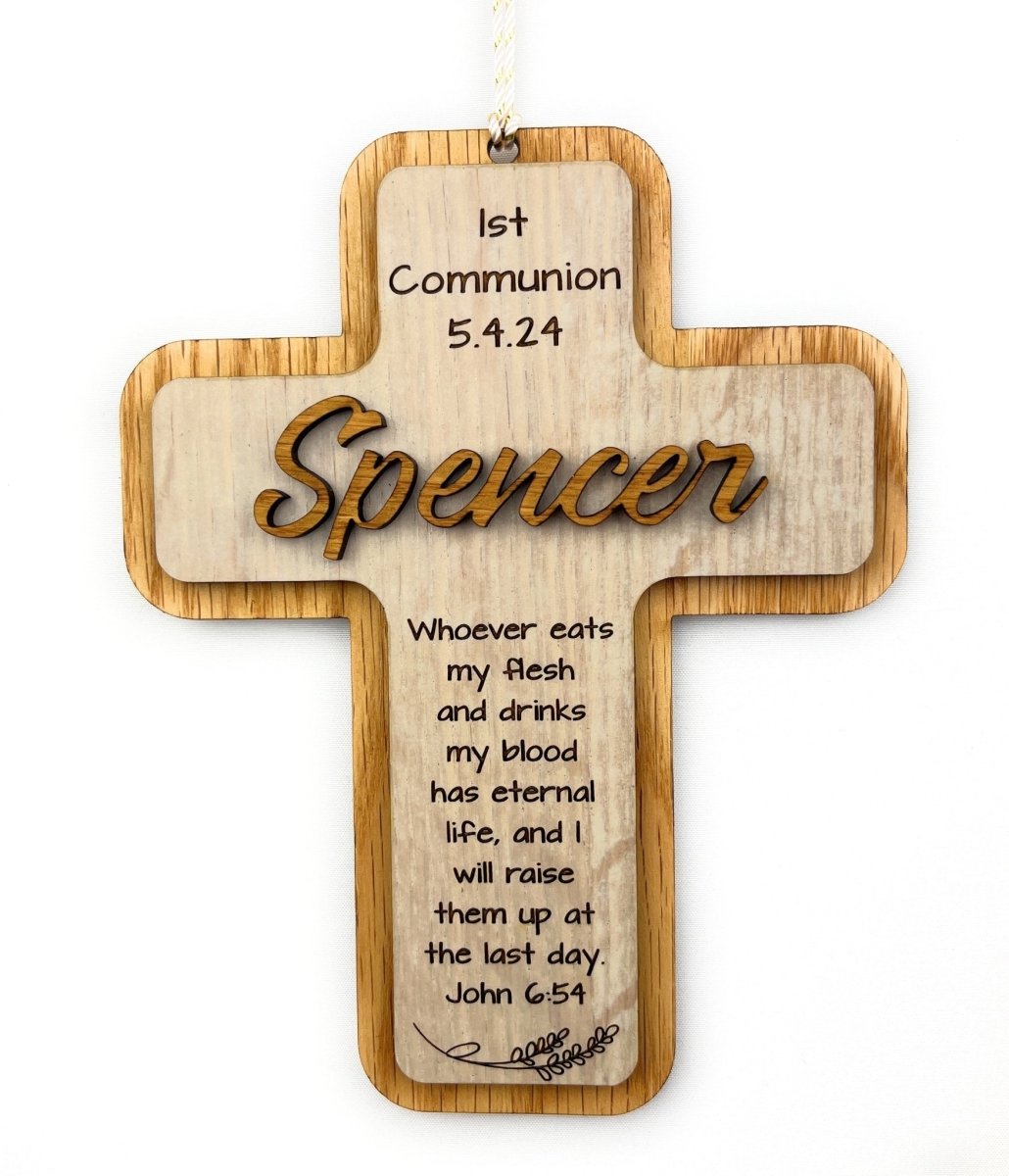 First Communion Ornament - Personalized with Name and Date