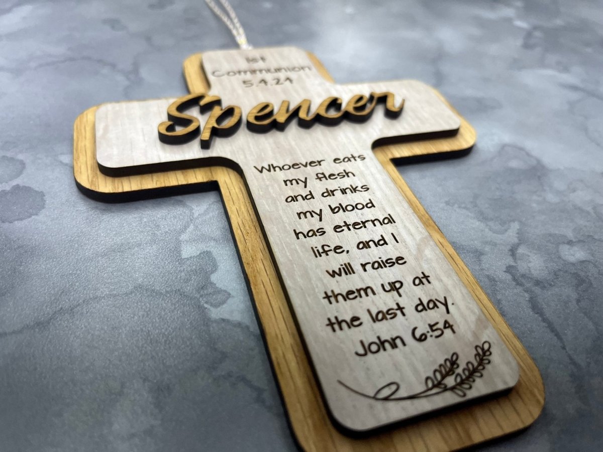 First Communion Ornament - Personalized with Name and Date