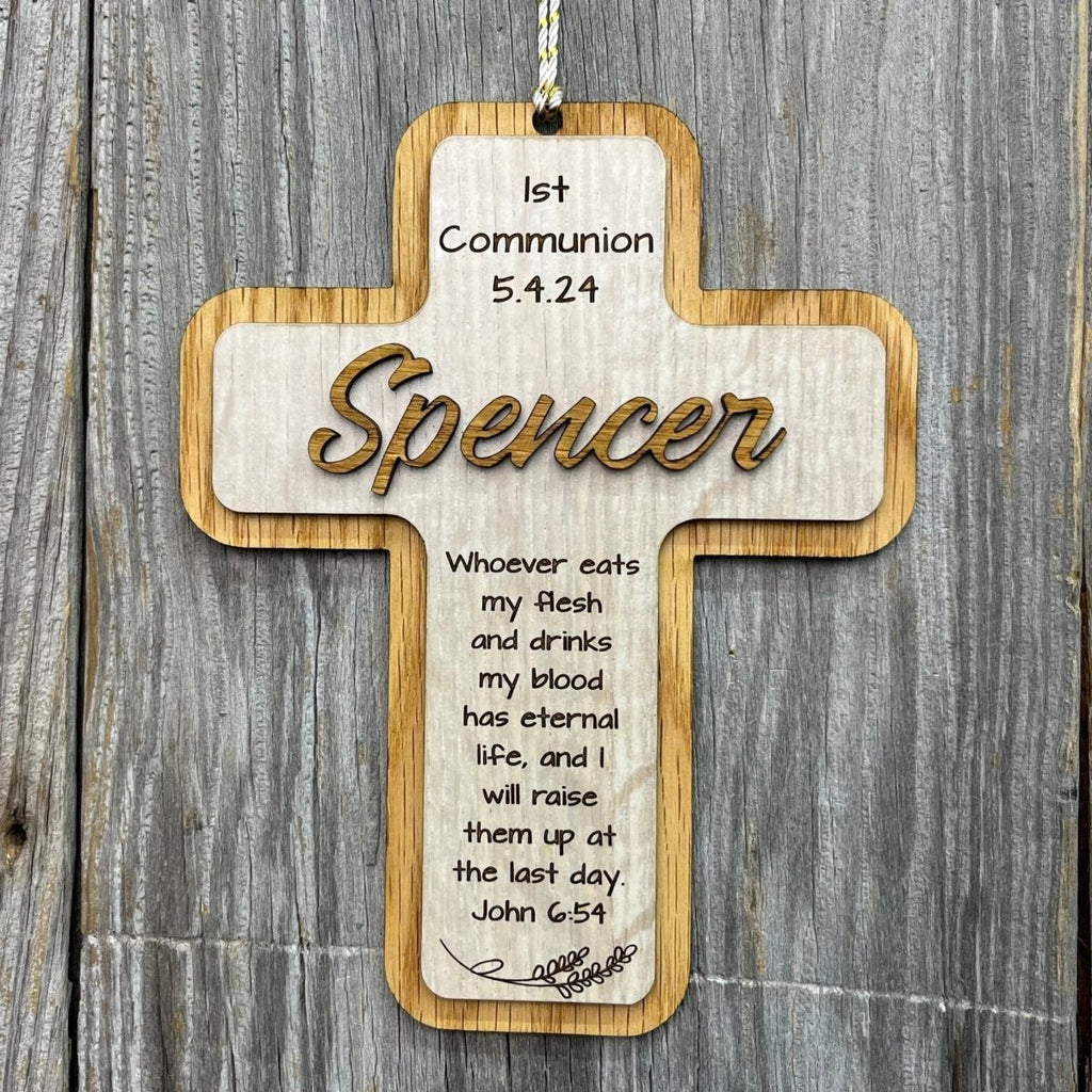 First Communion Ornament - Personalized with Name and Date