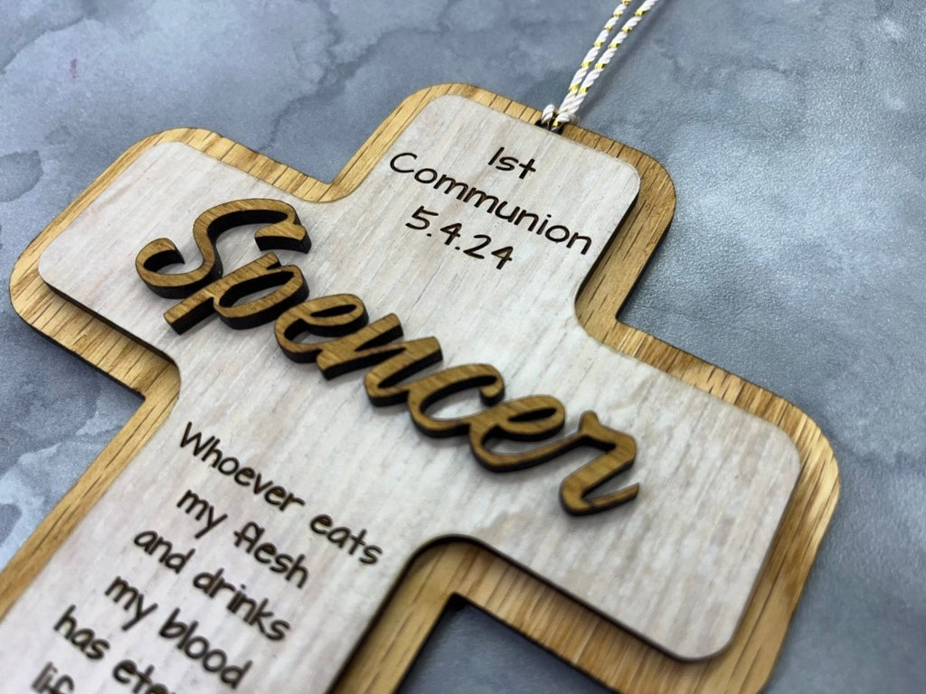 First Communion Ornament - Personalized with Name and Date