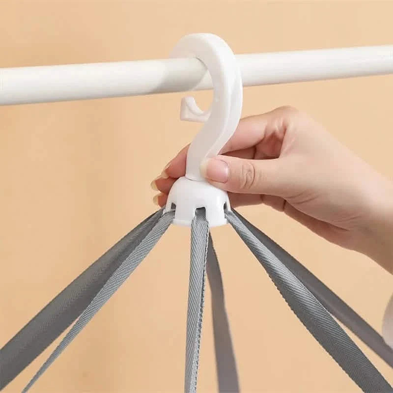 Fishing Net Hanging Dryer Bag Mesh Clothes Drying Basket Rack
