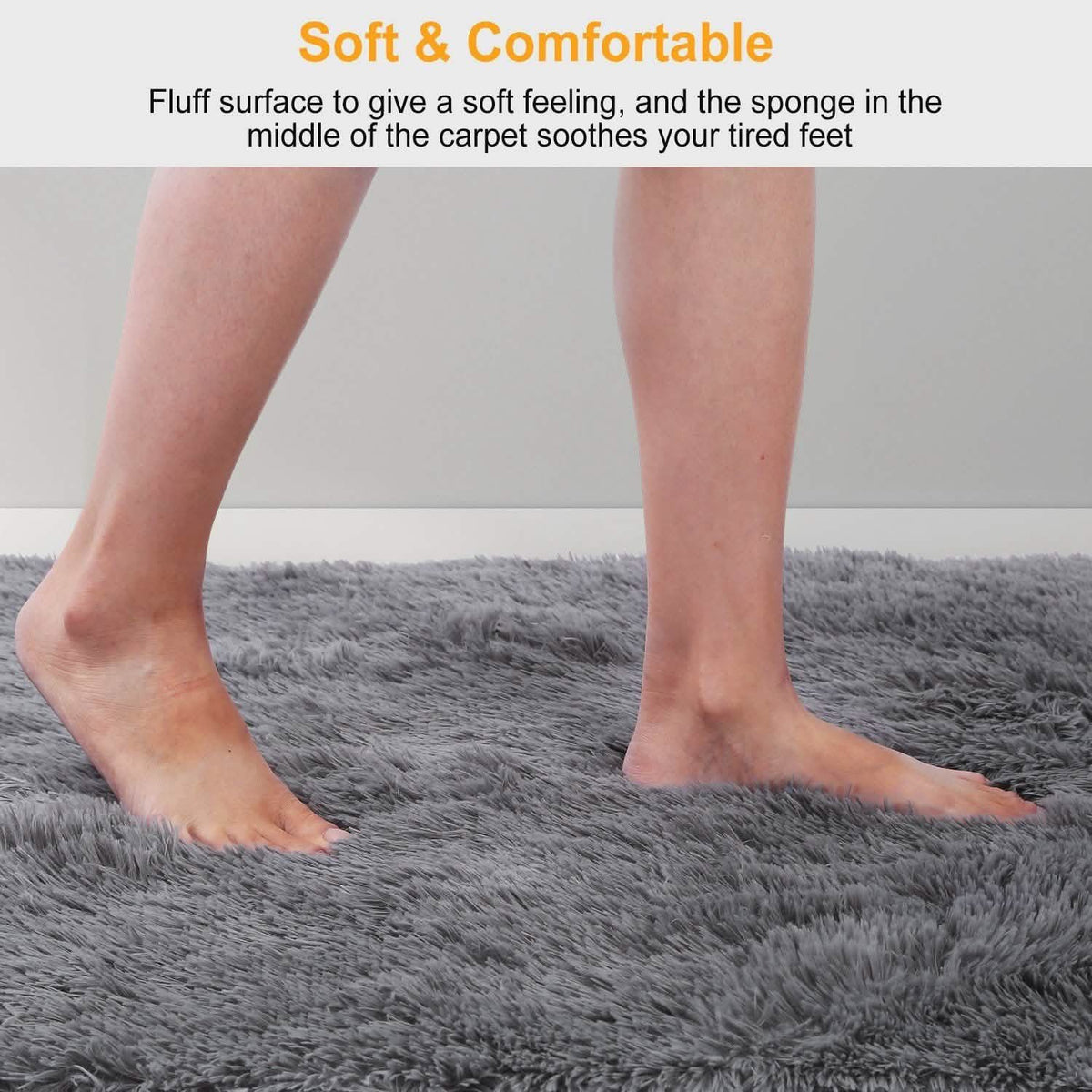 Fluffy Bedroom Anti-Skid Rug