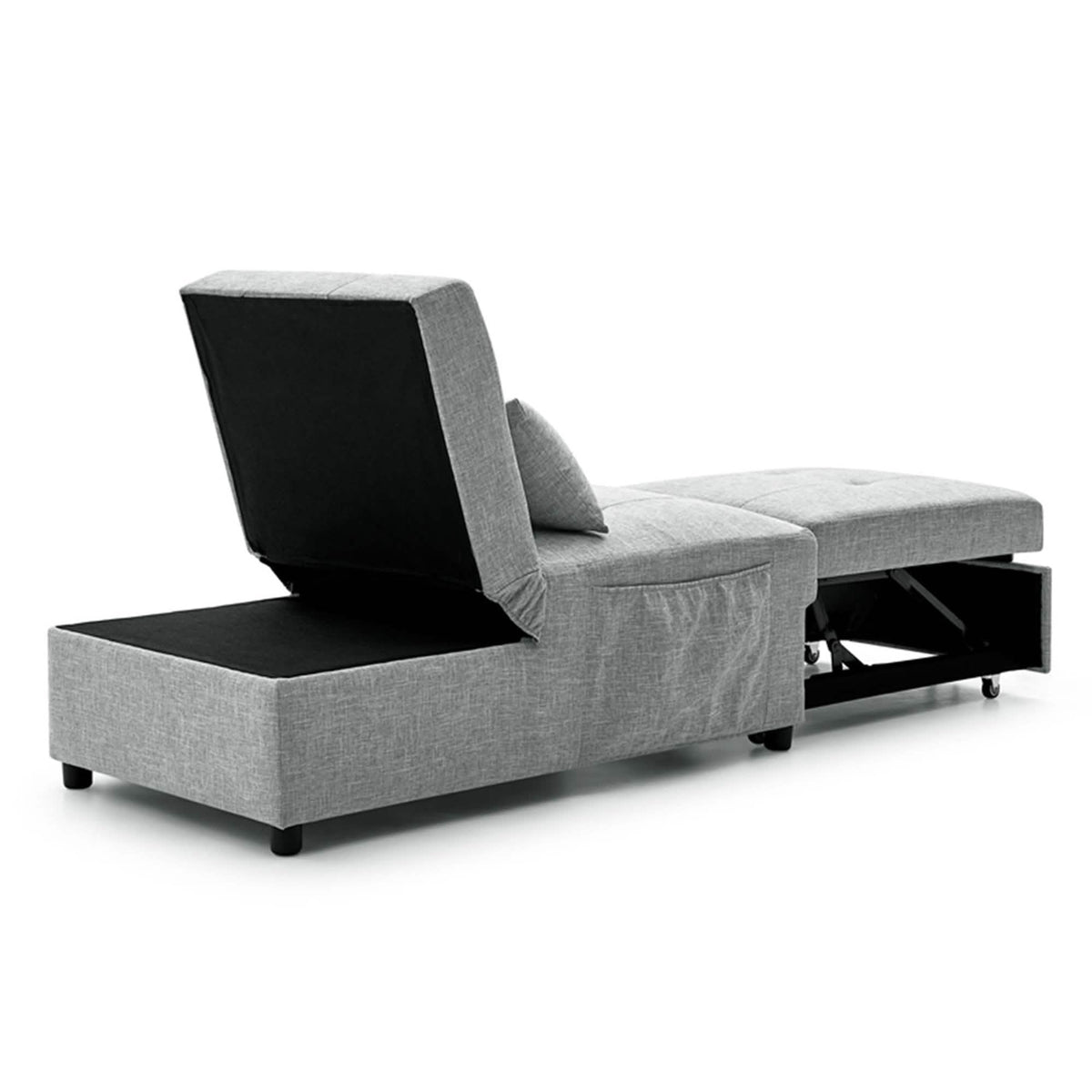 Folding Ottoman Sofa Bed Convertible Upholstered Daybed