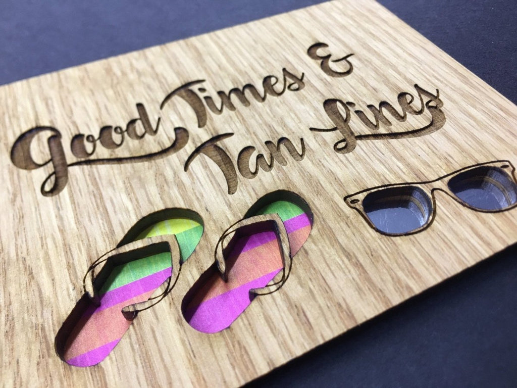 Good Times & Tan Lines Picture Frame - 5x7 Frame Hold 3x4 Photo
