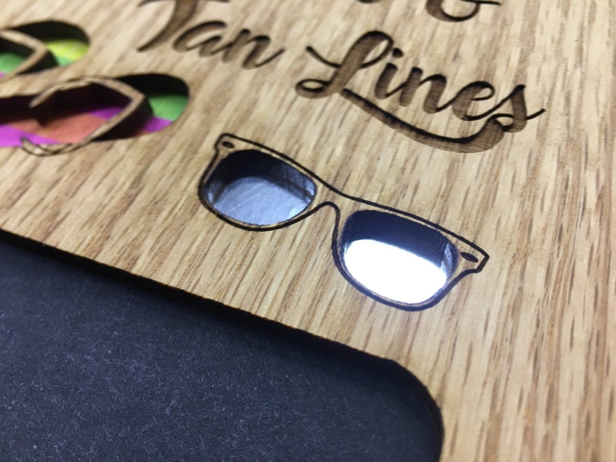 Good Times & Tan Lines Picture Frame - 5x7 Frame Hold 3x4 Photo