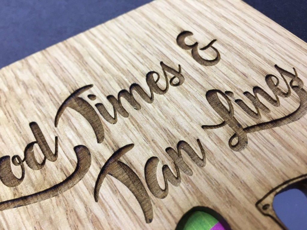 Good Times & Tan Lines Picture Frame - 5x7 Frame Hold 3x4 Photo