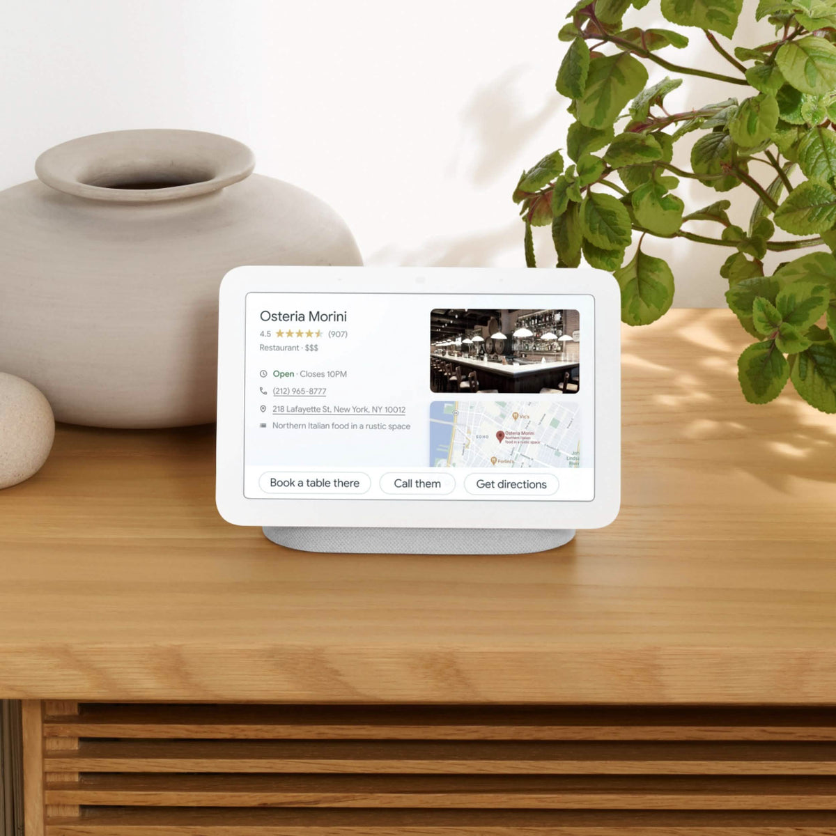 Google Nest Hub with Google Assistant 2nd Gen - Chalk