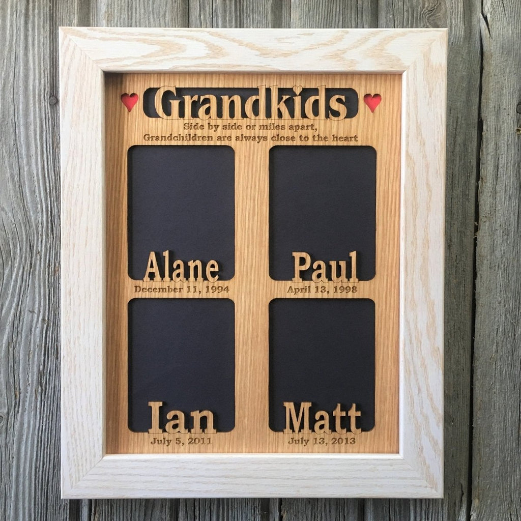 Grandkids Name Picture Frame with Dates