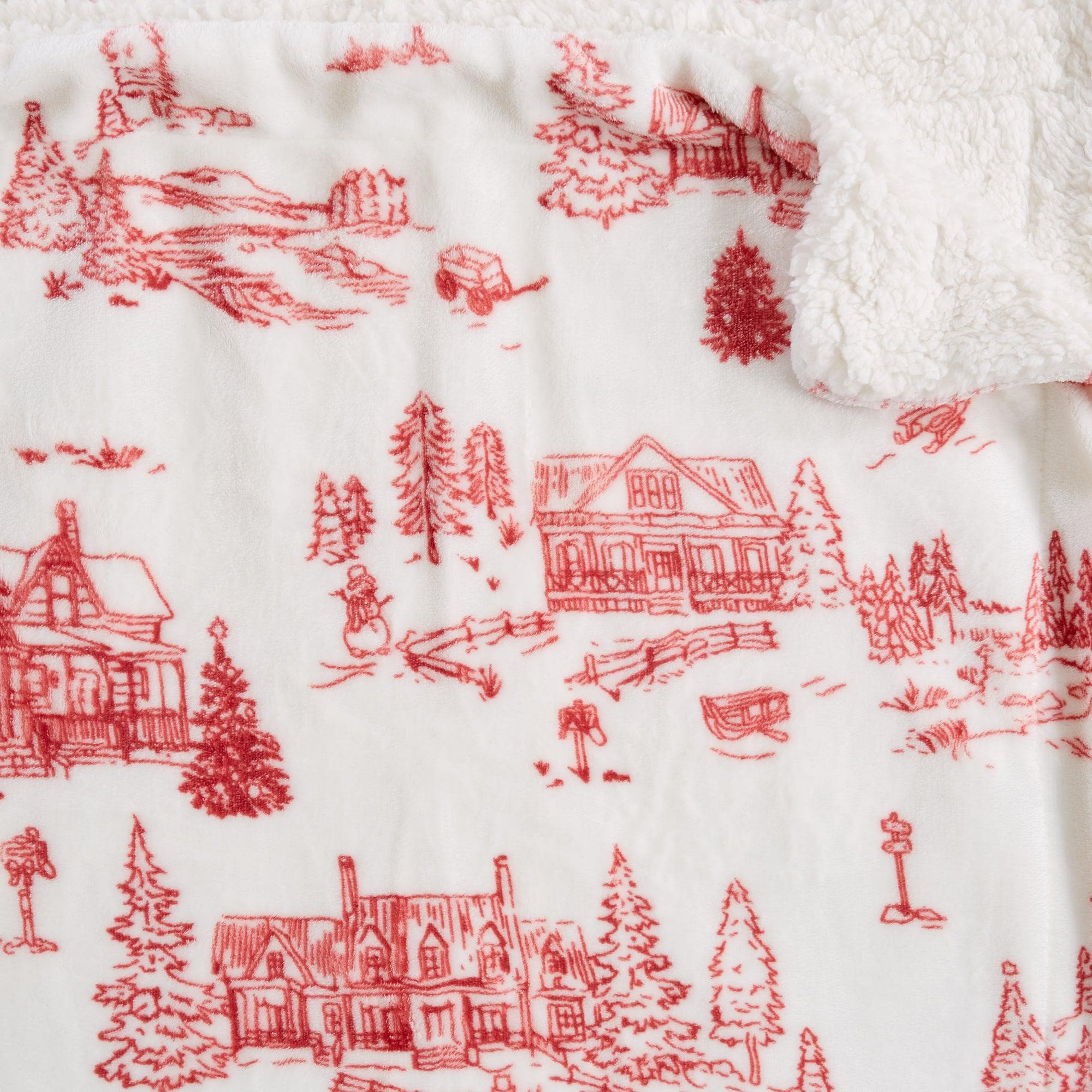 Holiday Sherpa Throw - Esmay Collection