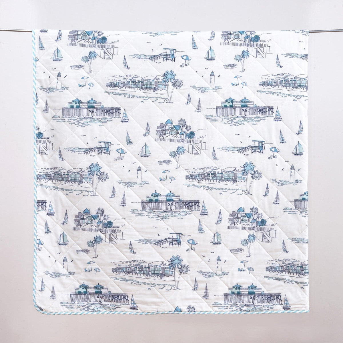 Coastal Toile Quilt Set - Cape Elizabeth Collection