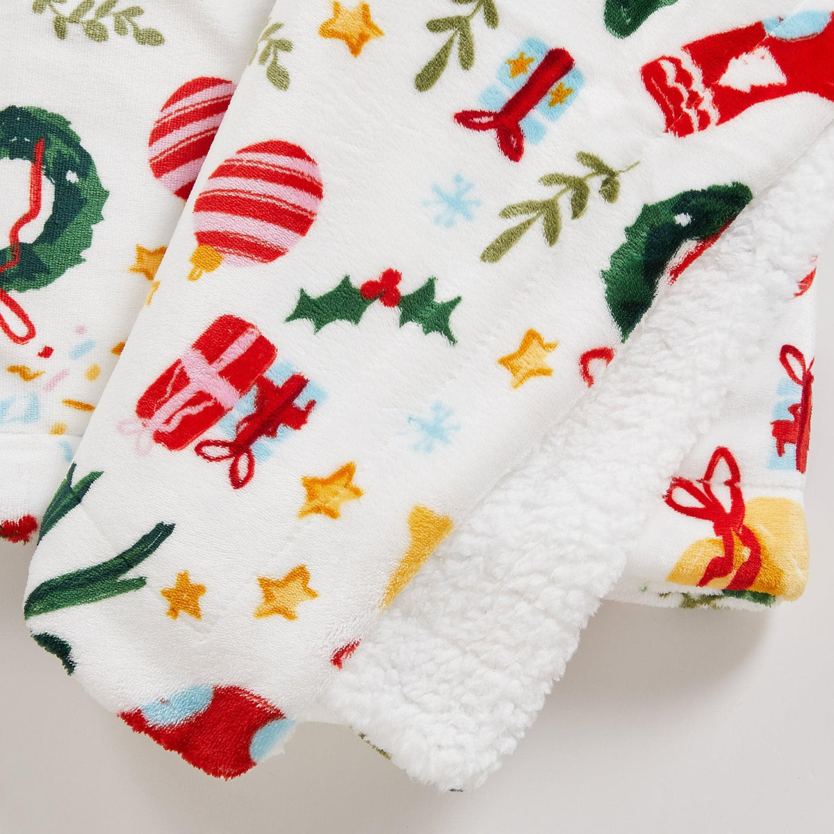 Holiday Sherpa Throw - Esmay Collection