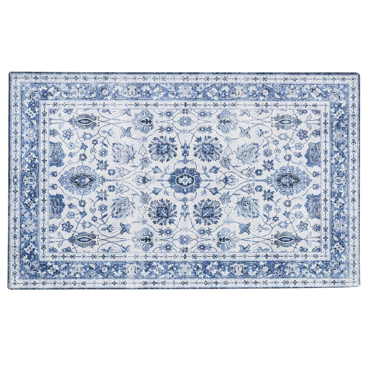 Floral Machine Washable Accent Area Rug 3' x 5' - Matra Collection