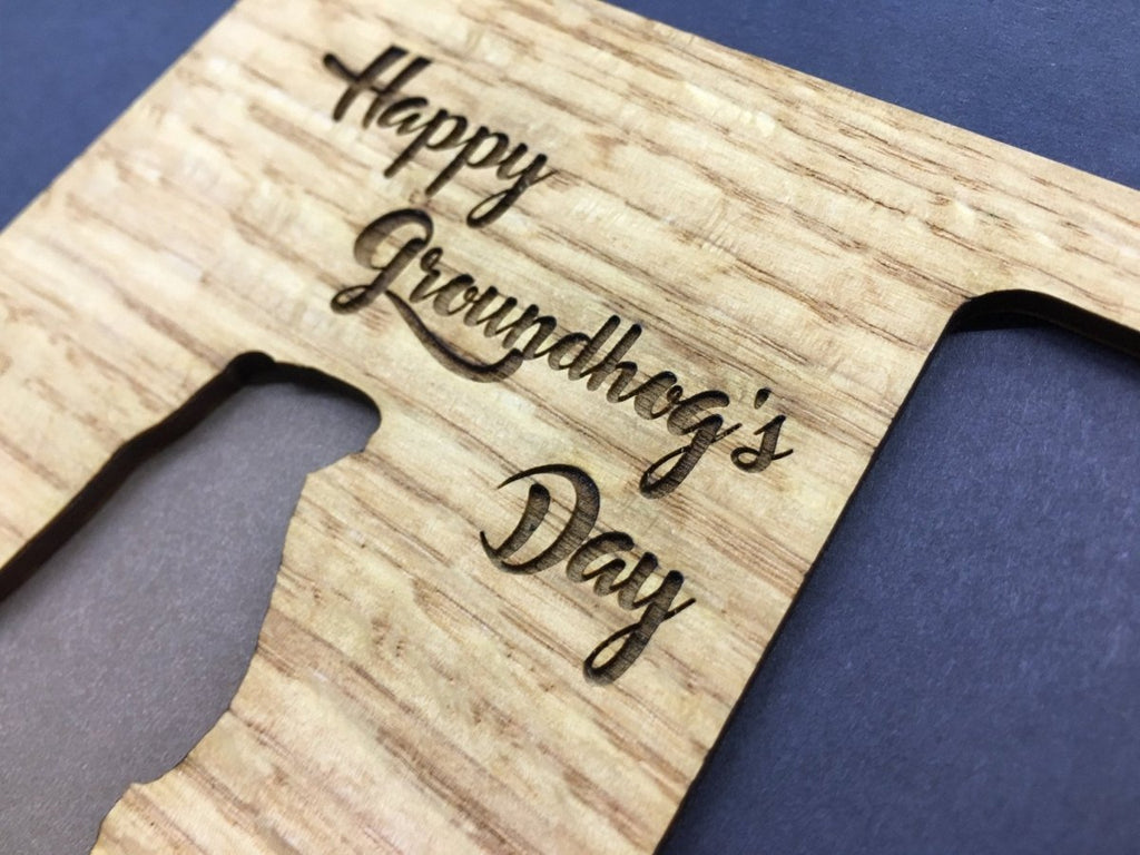 Groundhogs Day Picture Frame - 5x7 Frame Hold 3x4 Photo