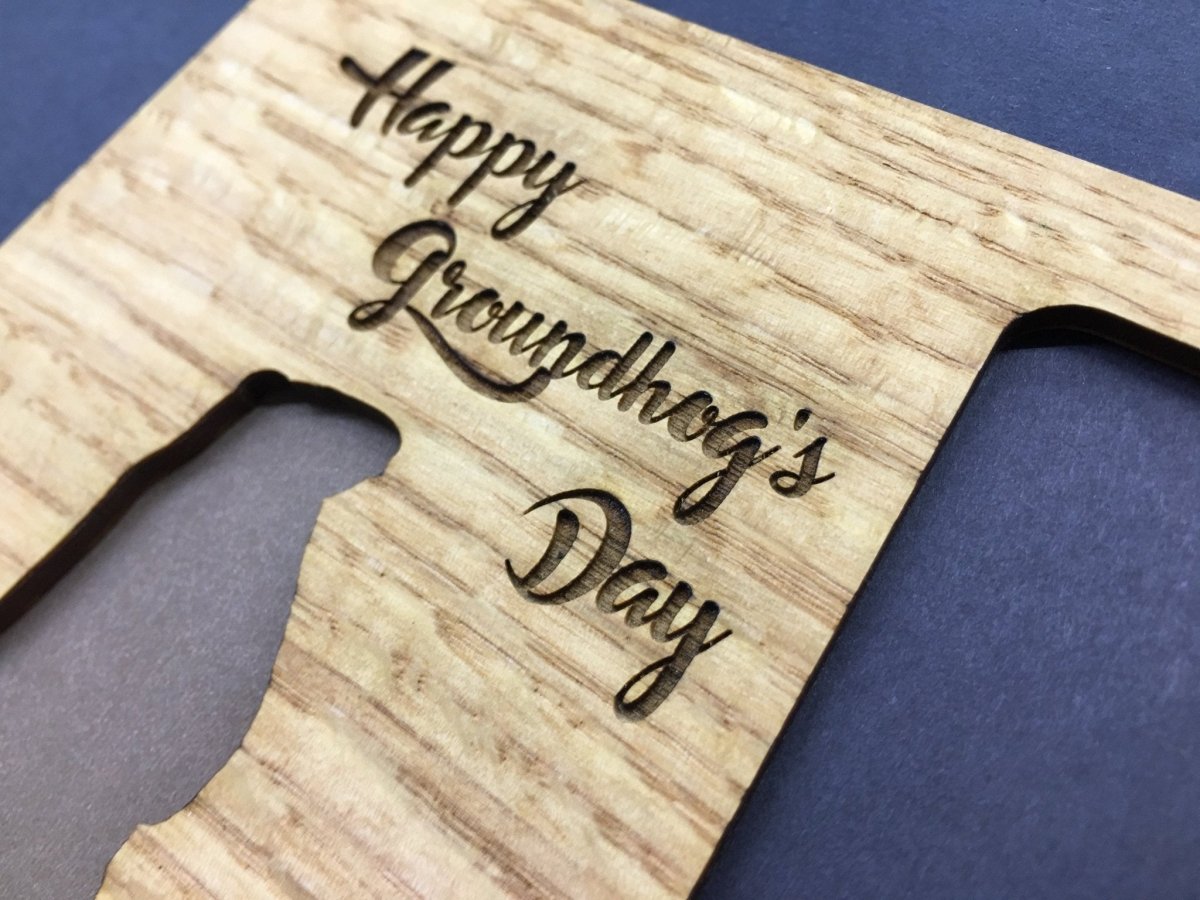 Groundhogs Day Picture Frame - 5x7 Frame Hold 3x4 Photo