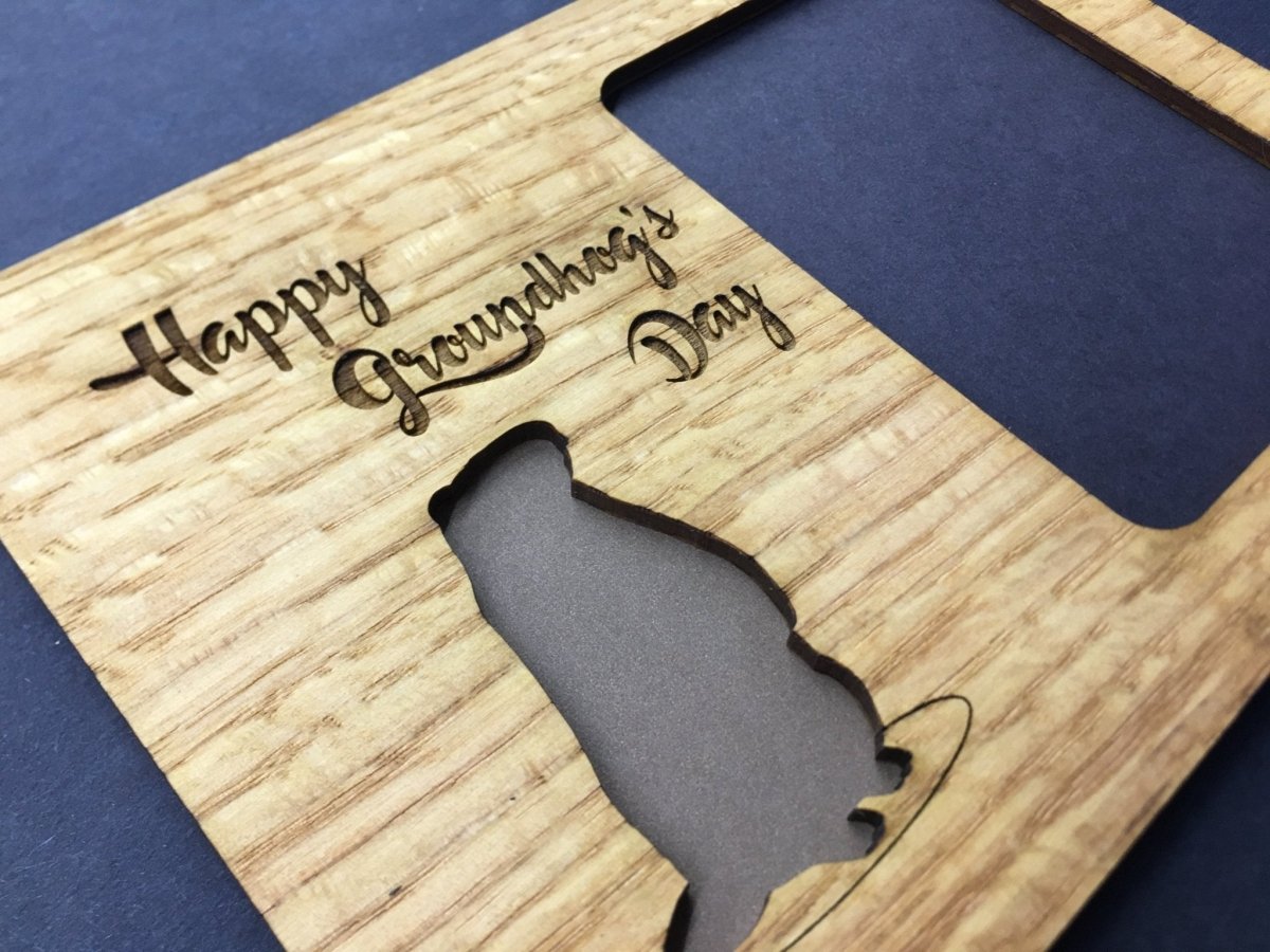 Groundhogs Day Picture Frame - 5x7 Frame Hold 3x4 Photo
