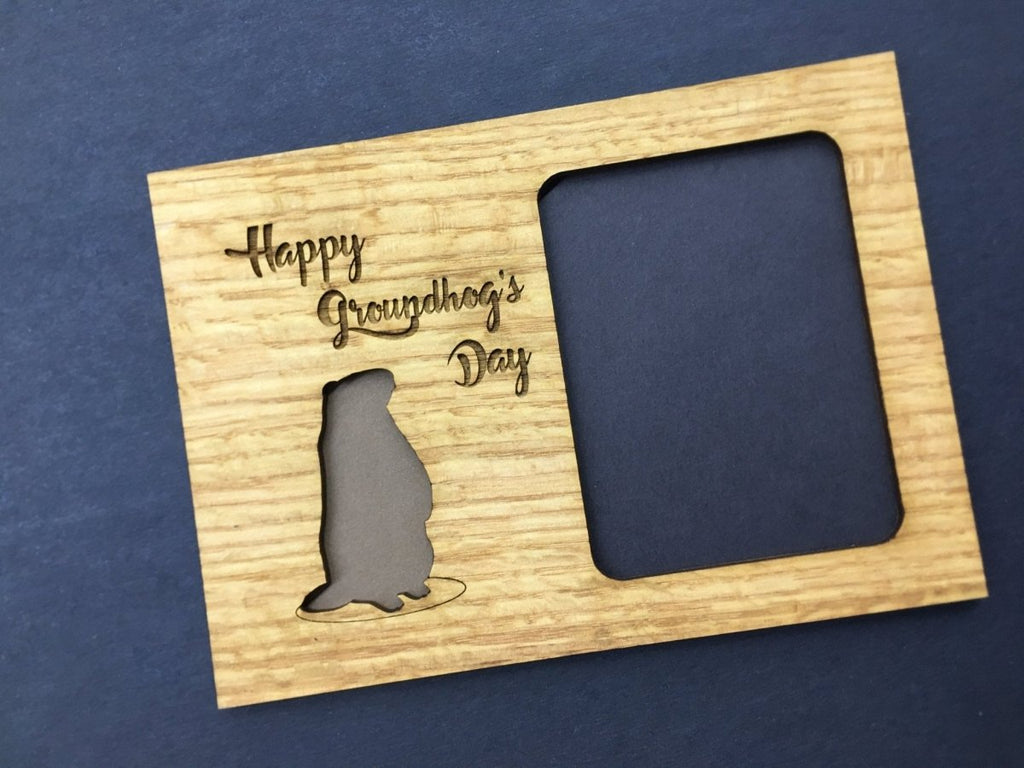 Groundhogs Day Picture Frame - 5x7 Frame Hold 3x4 Photo
