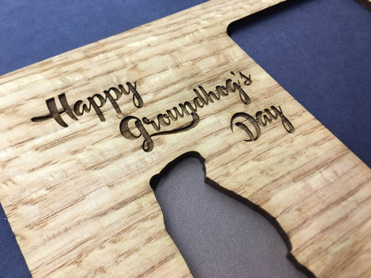Groundhogs Day Picture Frame - 5x7 Frame Hold 3x4 Photo