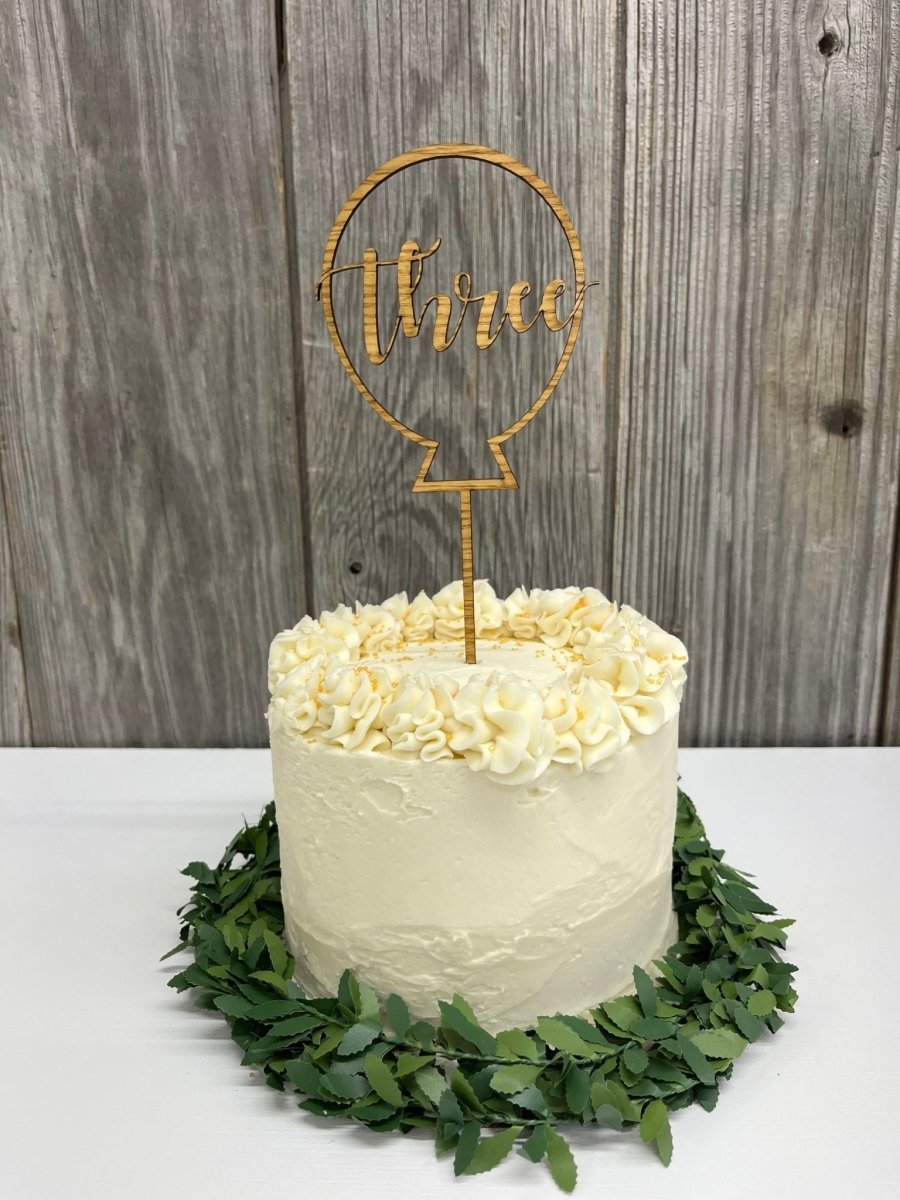Happy Birthday Cake Topper - Balloon