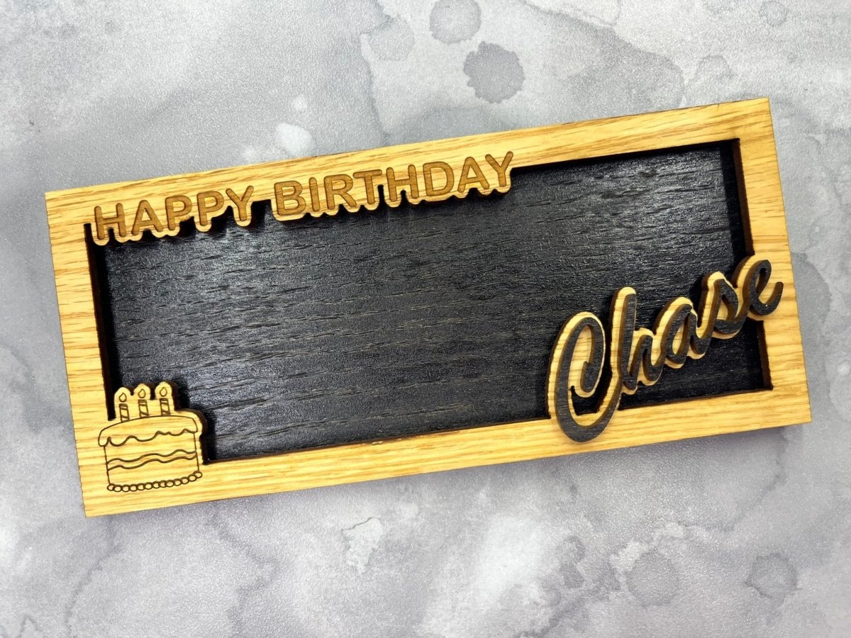 Happy Birthday Personalized Money Holder