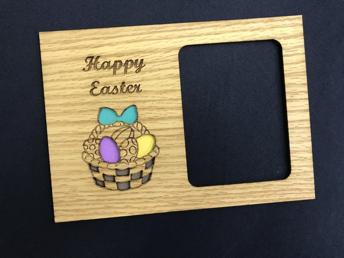 Happy Easter Picture Frame - 5x7 Frame Holds 3x4 Photo