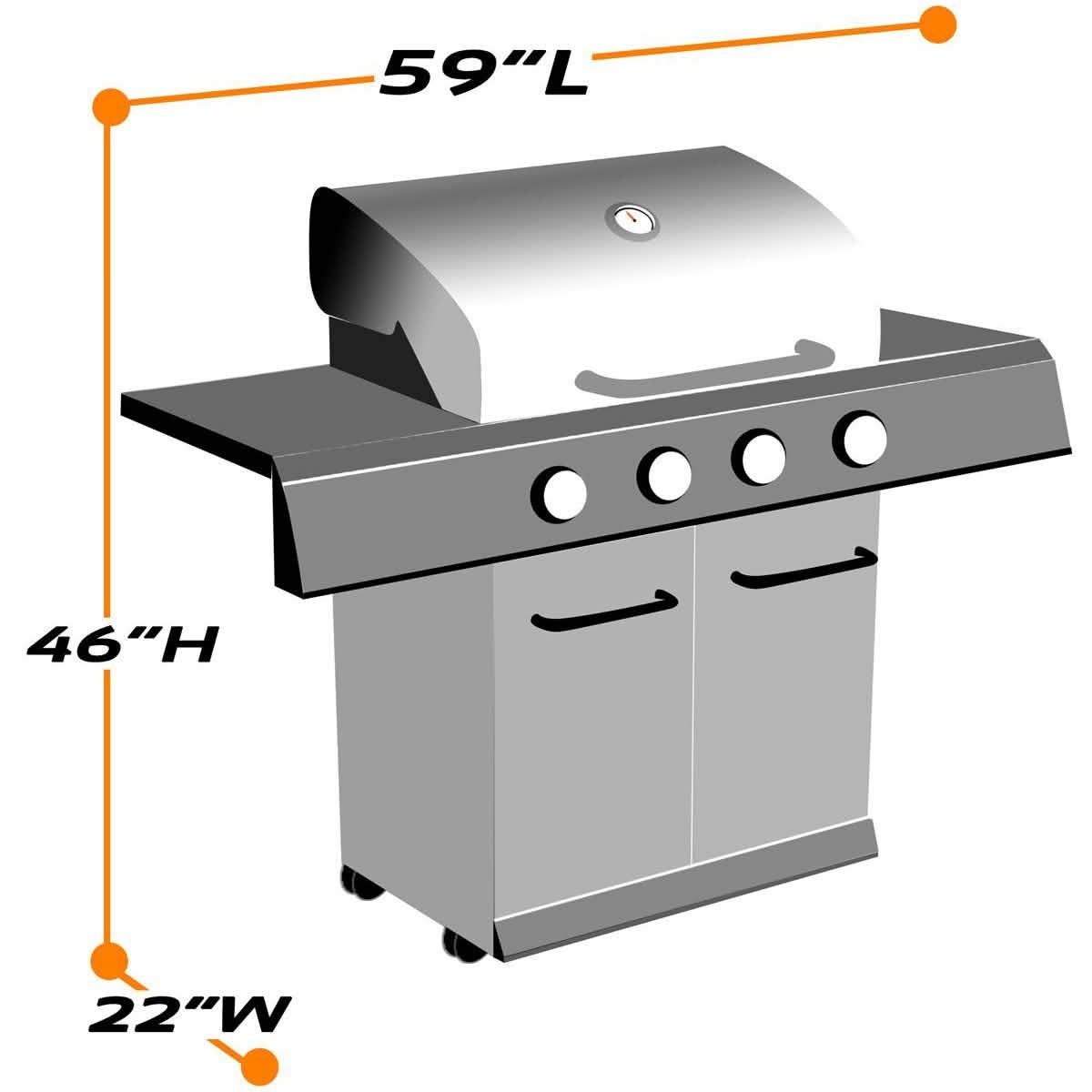 Heavy Duty Waterproof BBQ Gas Grill Cover