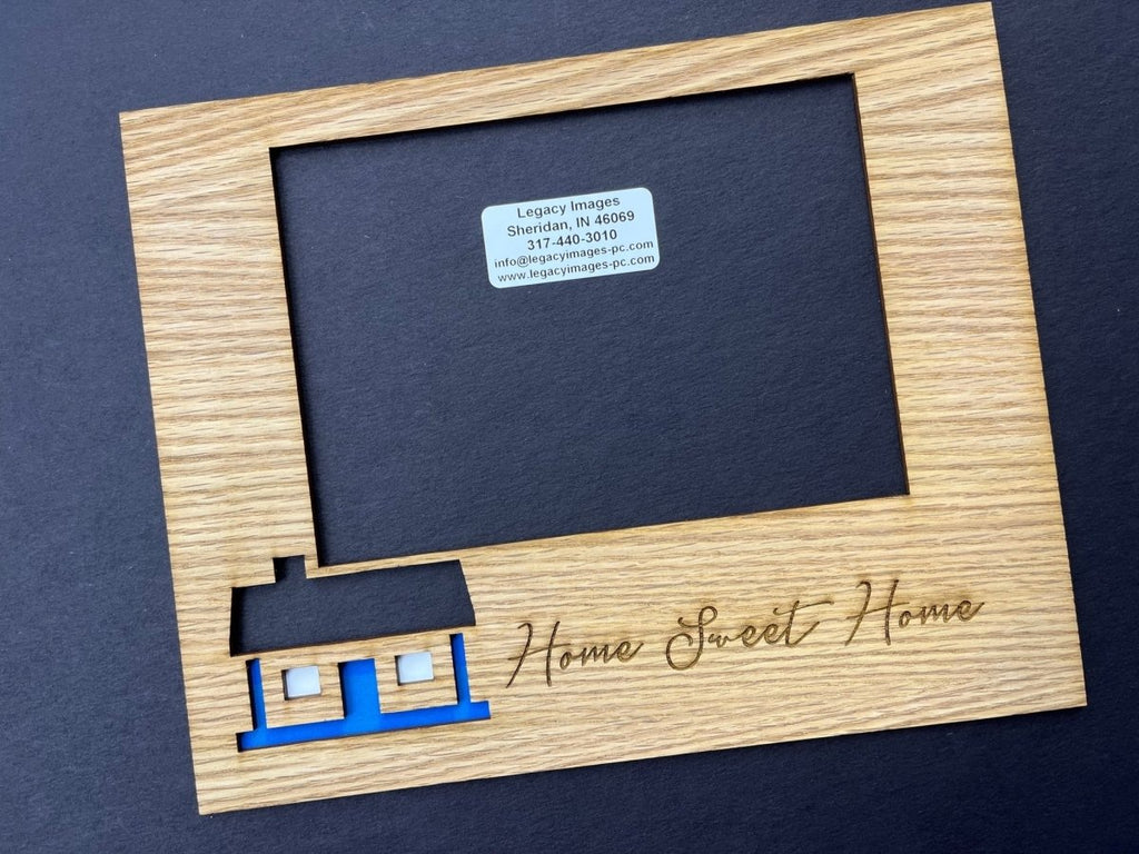 Home Sweet Home Picture Frame - 8x10 Frame Holds 5x7 Photo