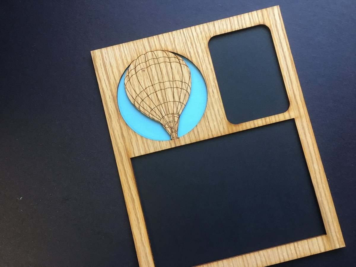 Hot Air Balloon Picture Frame - 8x10 Frame Hold 5x7 and 3x4 Photos