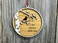 I Am Always With You Ornament with Cardinal and Birch Tree