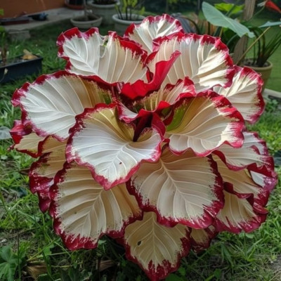 25+ Crimson Burst Calathea Seeds - Exotic Foliage Houseplant - Rare Tropical Plant for Indoor & Outdoor Gardens - Easy to Grow