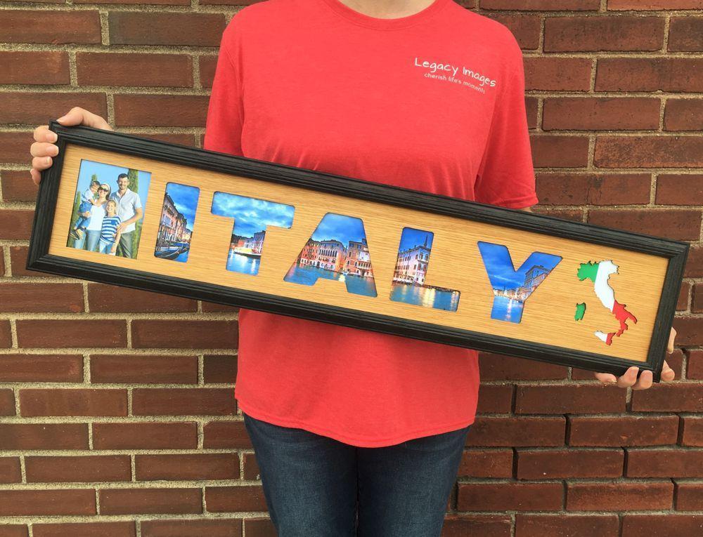 Italy Picture Frame - 6"x32" holds 4x6 Pictures