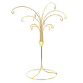 12-Arm Spiral Fountain Brass Gold Metal Ornament Stand Display 11.5 Inches