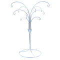 12-Arm Spiral Fountain Brass Silver Metal Ornament Stand Display 11.5 Inches