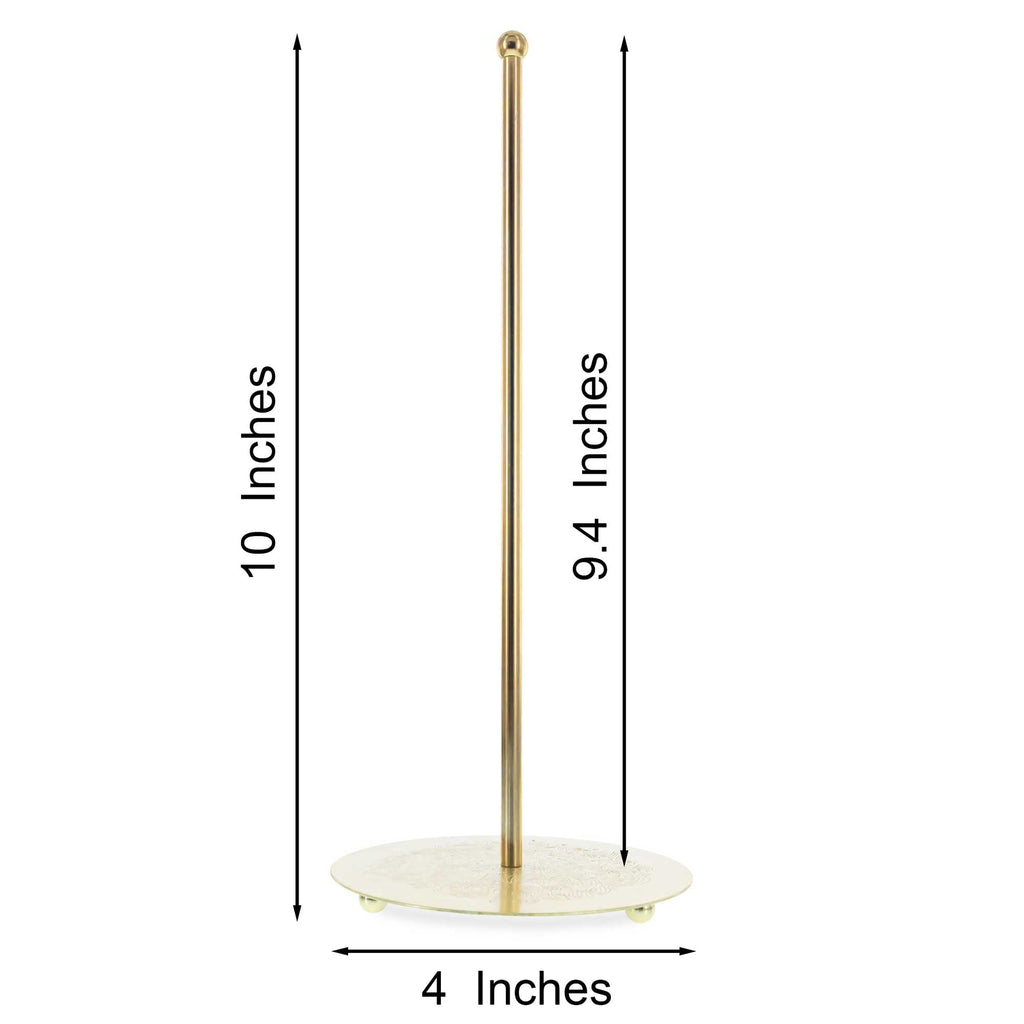 Ornate Gold Metal Rod Tree Topper Stand Display Stand 10 Inches (Taiwan)