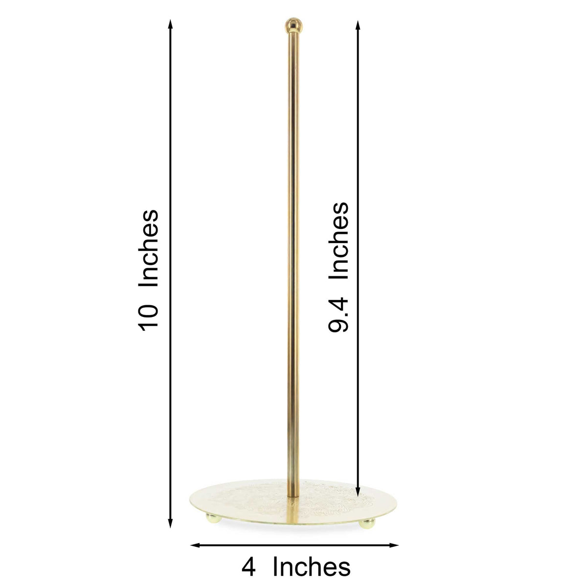 Ornate Gold Metal Rod Tree Topper Stand Display Stand 10 Inches (Taiwan)
