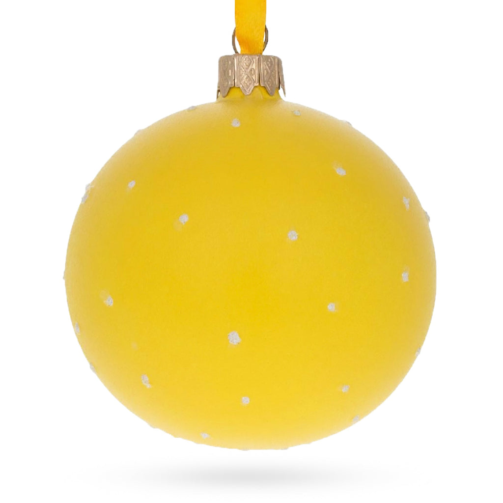 Cheeky Wink and Kiss Facial Expressions Glass Ball Christmas Ornament 3.25 Inches