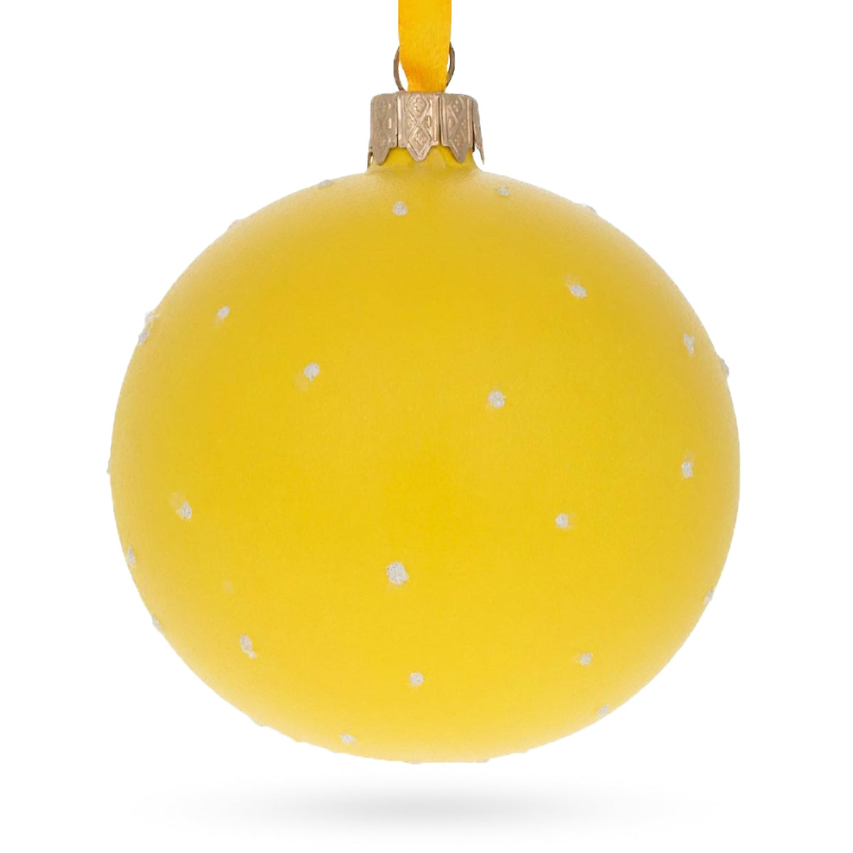 Cheeky Wink and Kiss Facial Expressions Glass Ball Christmas Ornament 3.25 Inches
