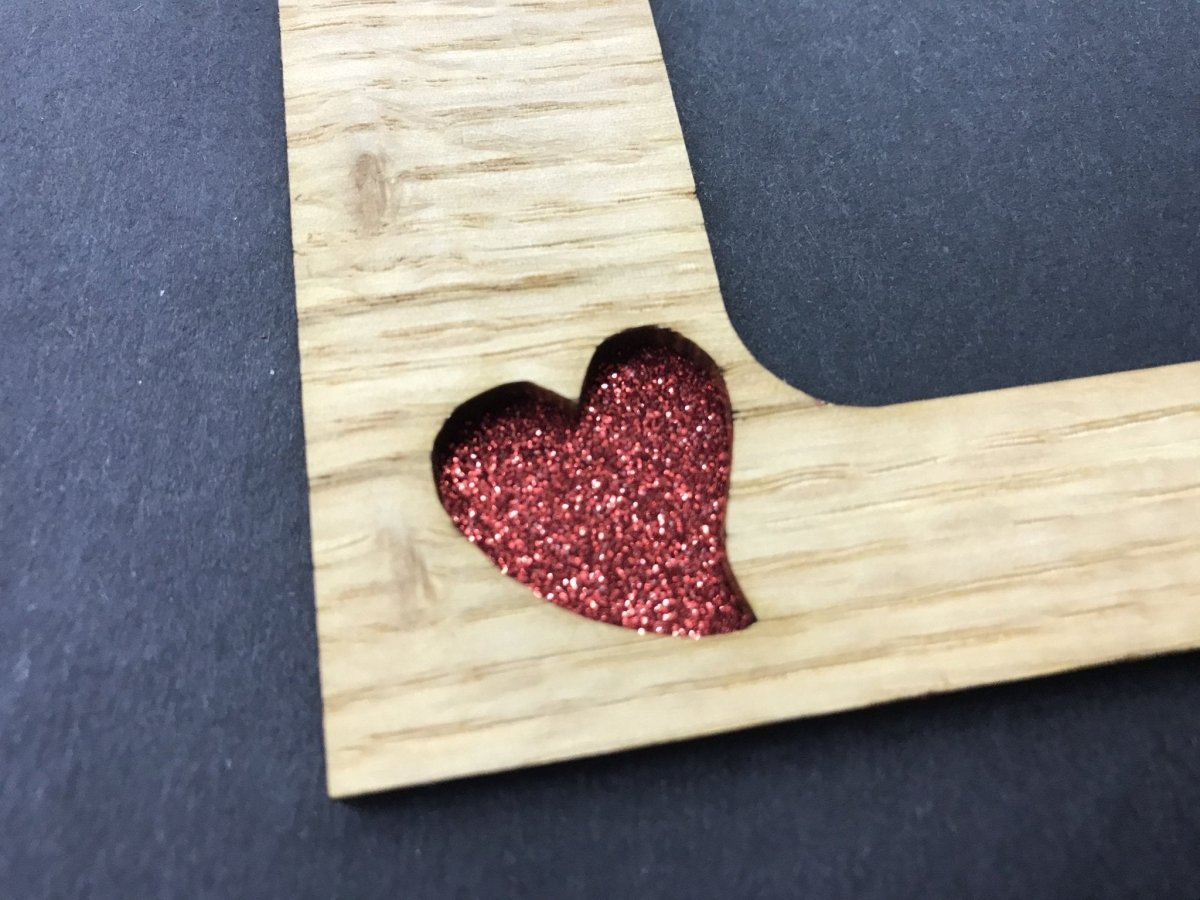 Key To My Heart Picture Frame - 5x7 Frame Hold 4x6 Photo
