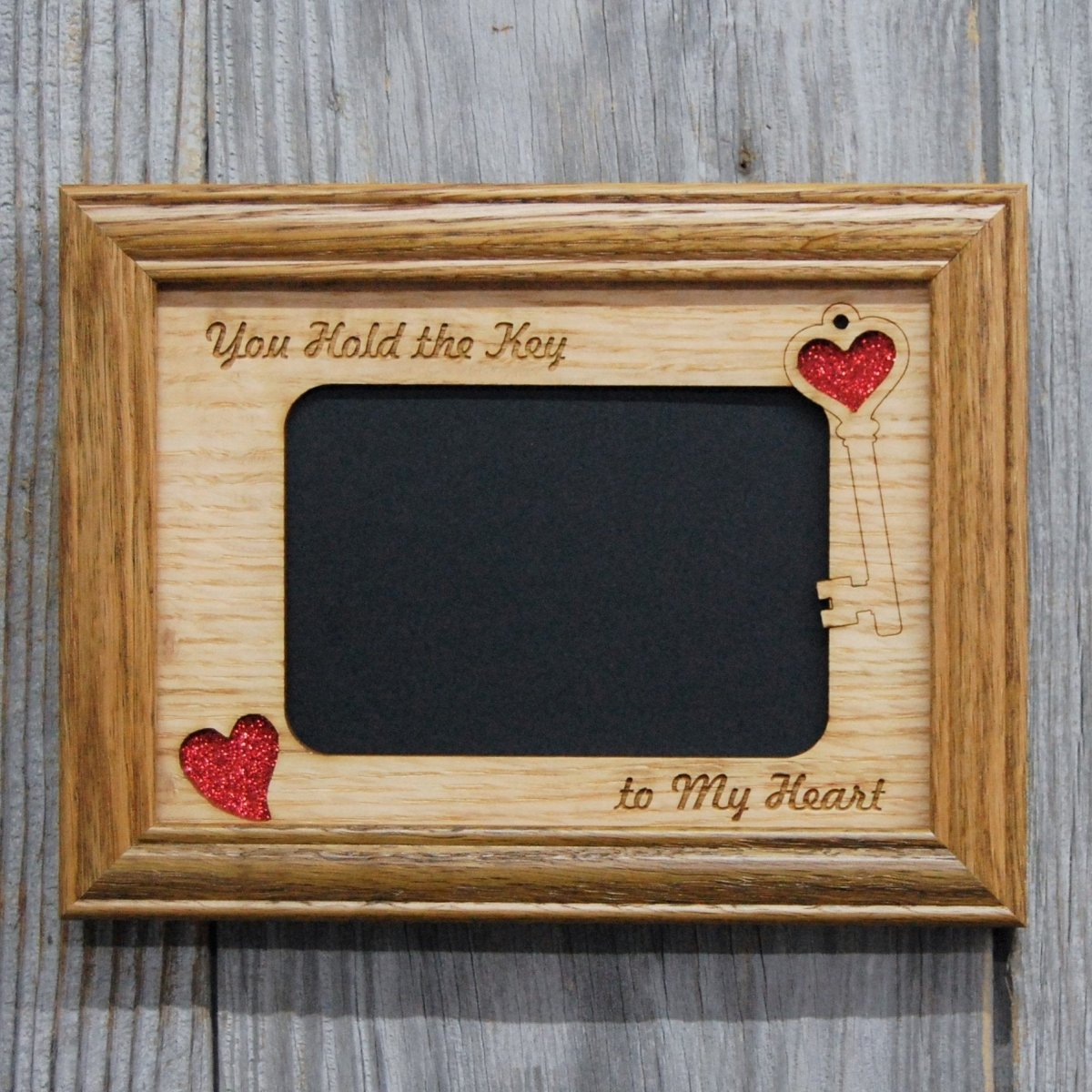 Key To My Heart Picture Frame - 5x7 Frame Hold 4x6 Photo