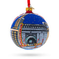 Chicago Theater, Illinois Glass Ball Christmas Ornament 4 Inches