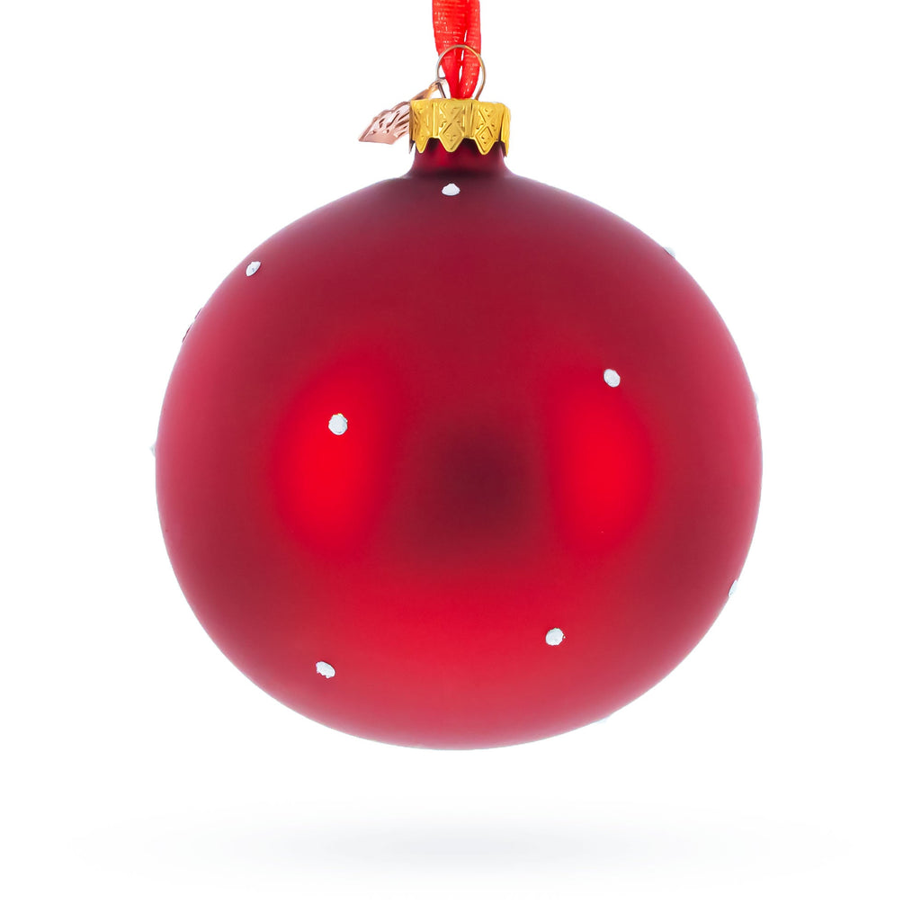 Girl in Stocking Glass Ball Baby's First Christmas Ornament 4 Inches