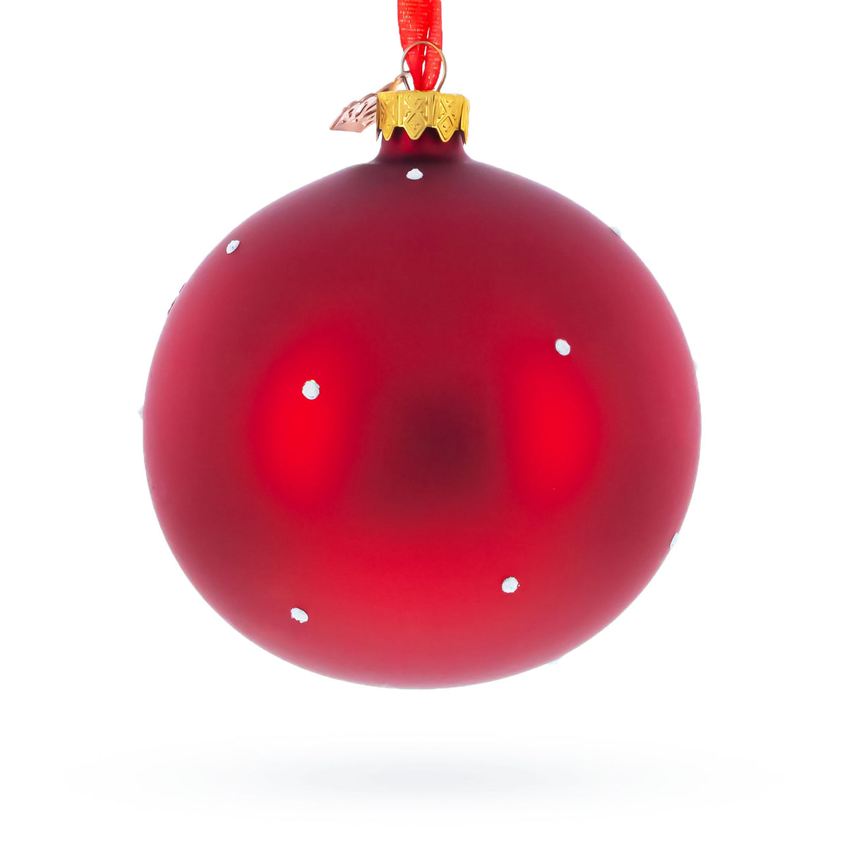 Girl in Stocking Glass Ball Baby's First Christmas Ornament 4 Inches