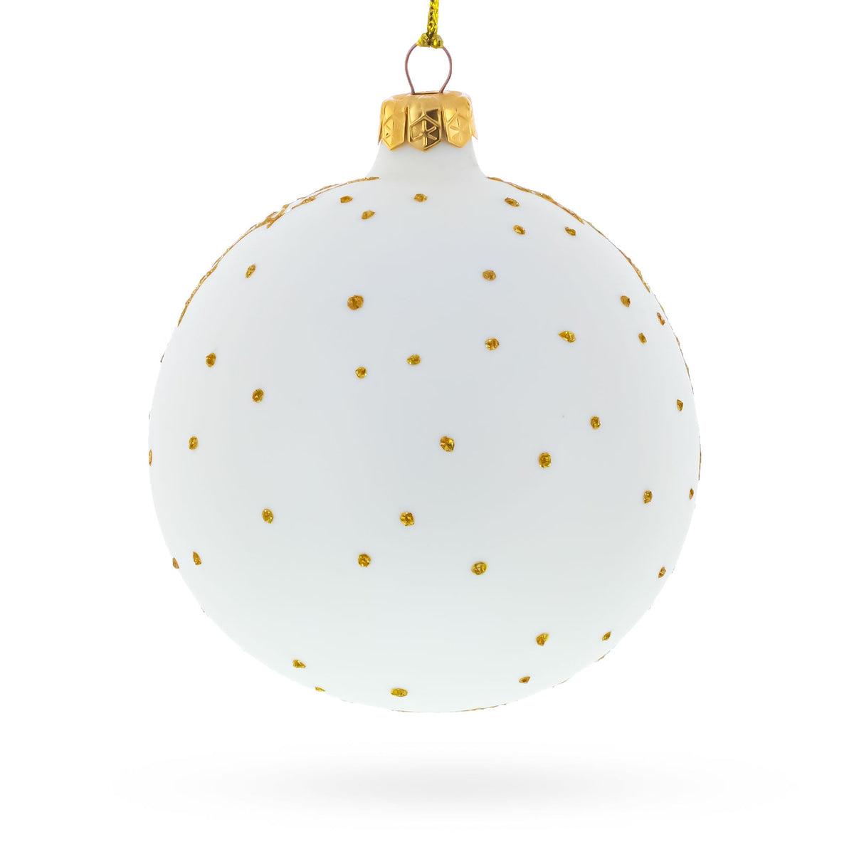 Trumpet and Drum Music Instruments Glass Ball Christmas Ornament 4 Inches