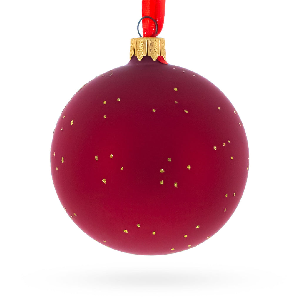 Culinary Artist Chief Handcrafted Glass Ball Christmas Ornament 3.25 Inches