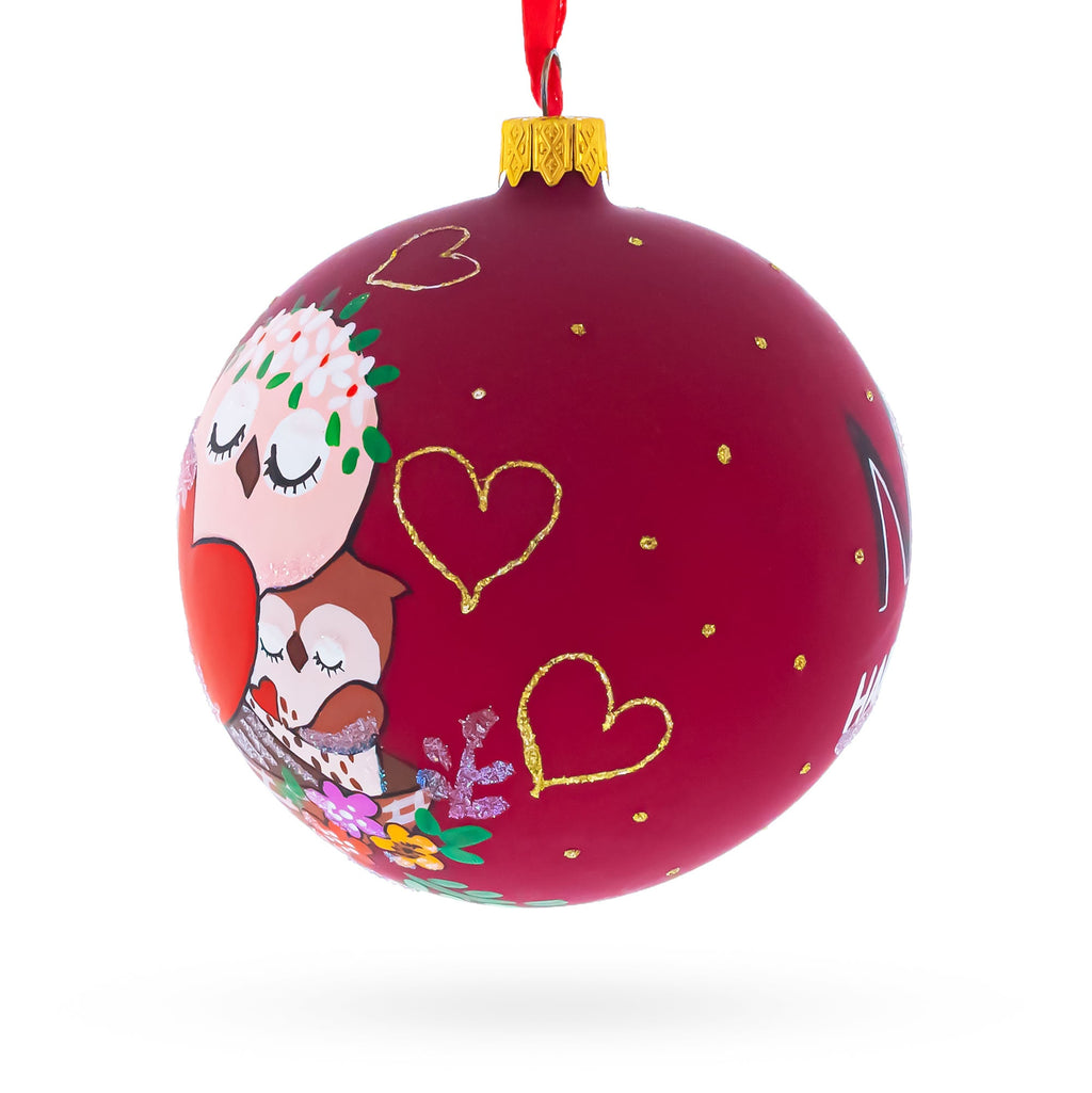 Mother's Day Glass Ball Christmas Ornament 4 Inches