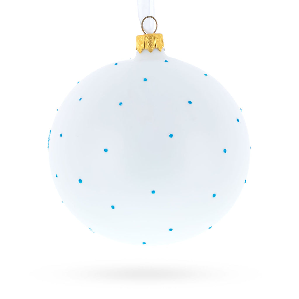 Enchanting Unicorn Glass Ball Christmas Ornament 4 Inches