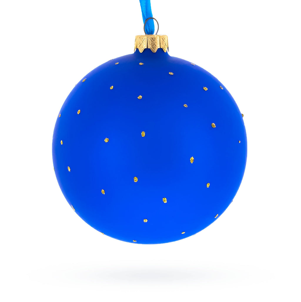 Dog and Cat Hugging Under Umbrella Glass Ball Christmas Ornament 4 Inches