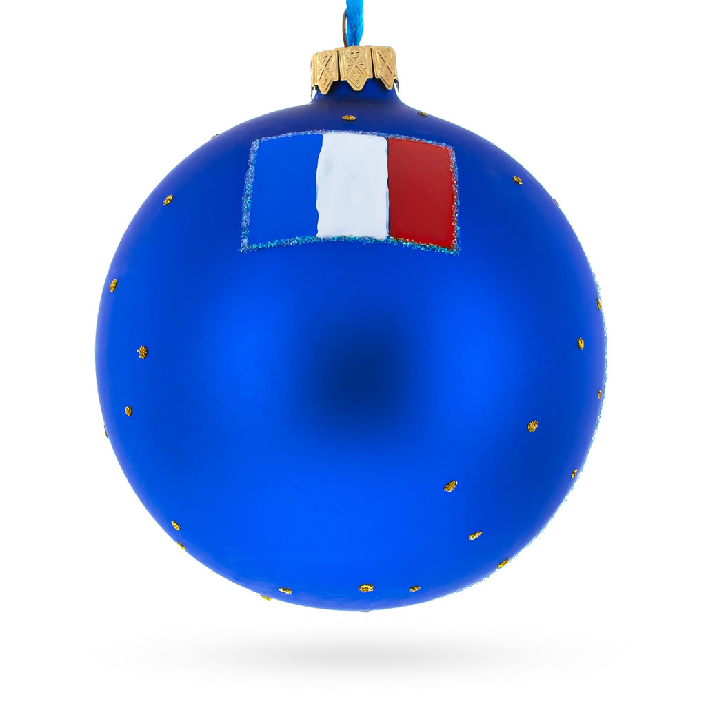Notre-Dame De Paris, France Glass Ball Christmas Ornament 4 Inches