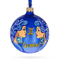 Gemini Zodiac Horoscope Sign Glass Ball Christmas Ornament 3.25 Inches
