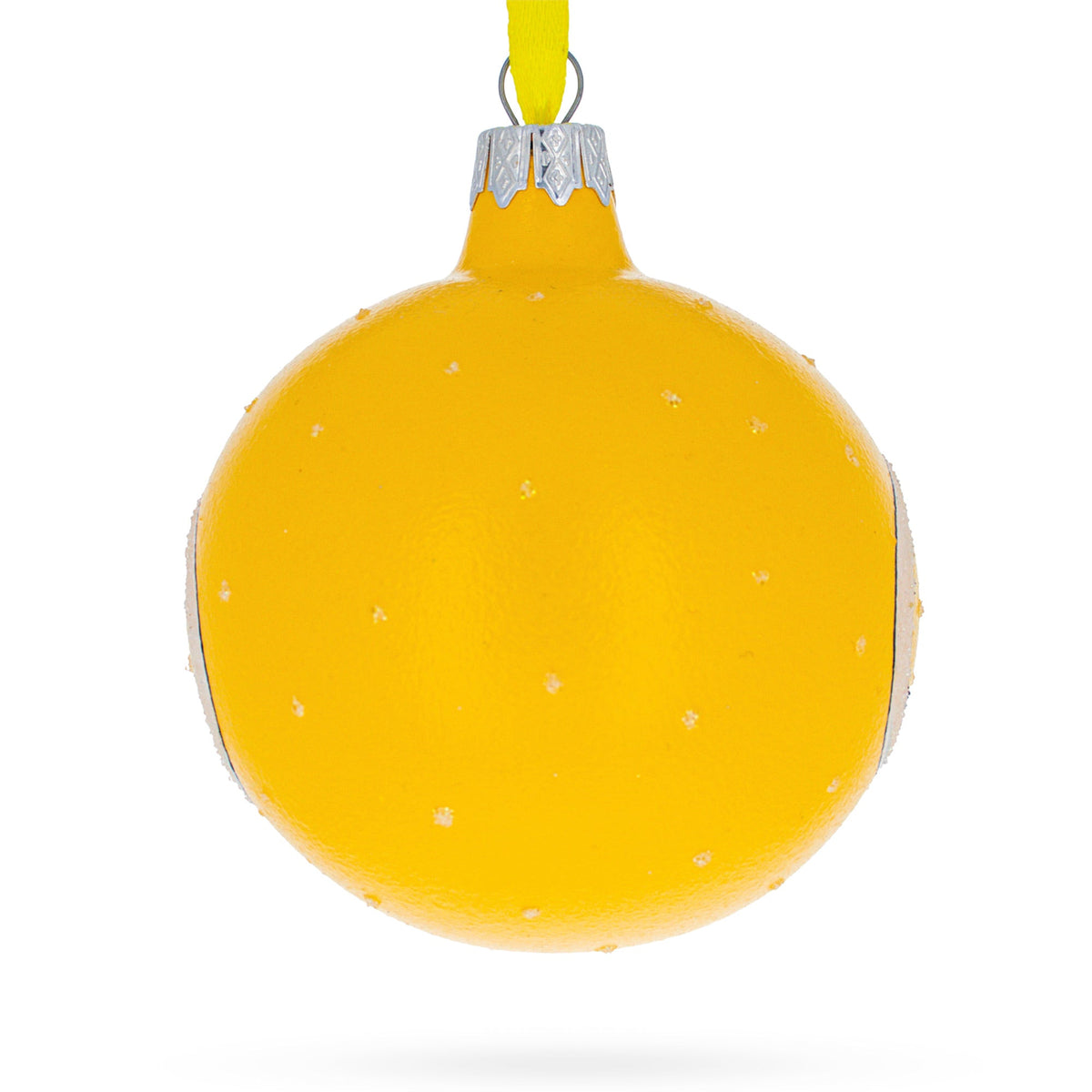 Masked Emotions of Quarantine Glass Ball Christmas Ornament 3.25 Inches