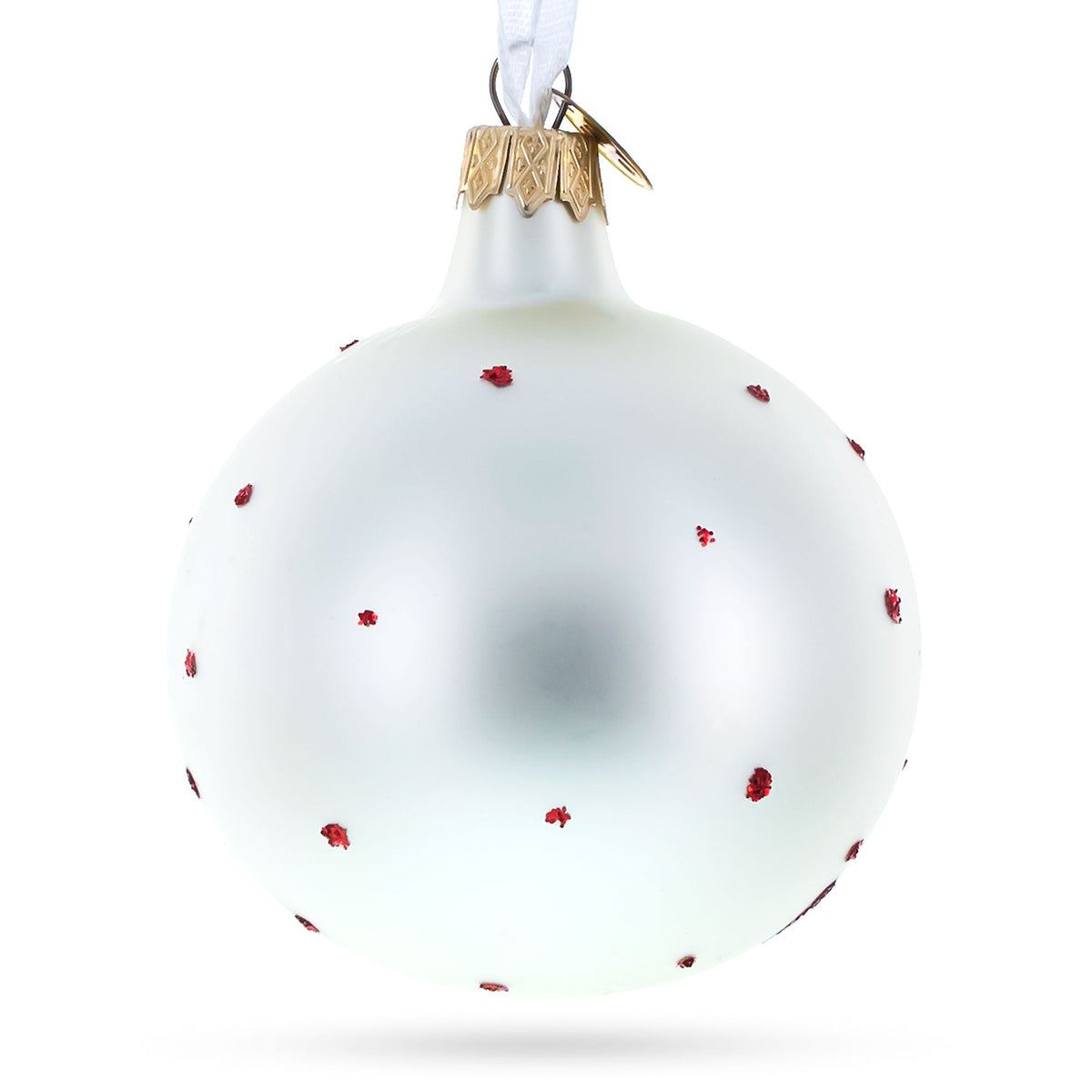 Elf and Candy Canes Glass Ball Christmas Ornaments 3.25 Inches